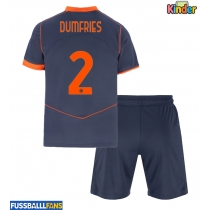 Inter Milan Denzel Dumfries #2 3rd trikot Kinder 2025-26 Kurzarm (+ Kurze Hosen)